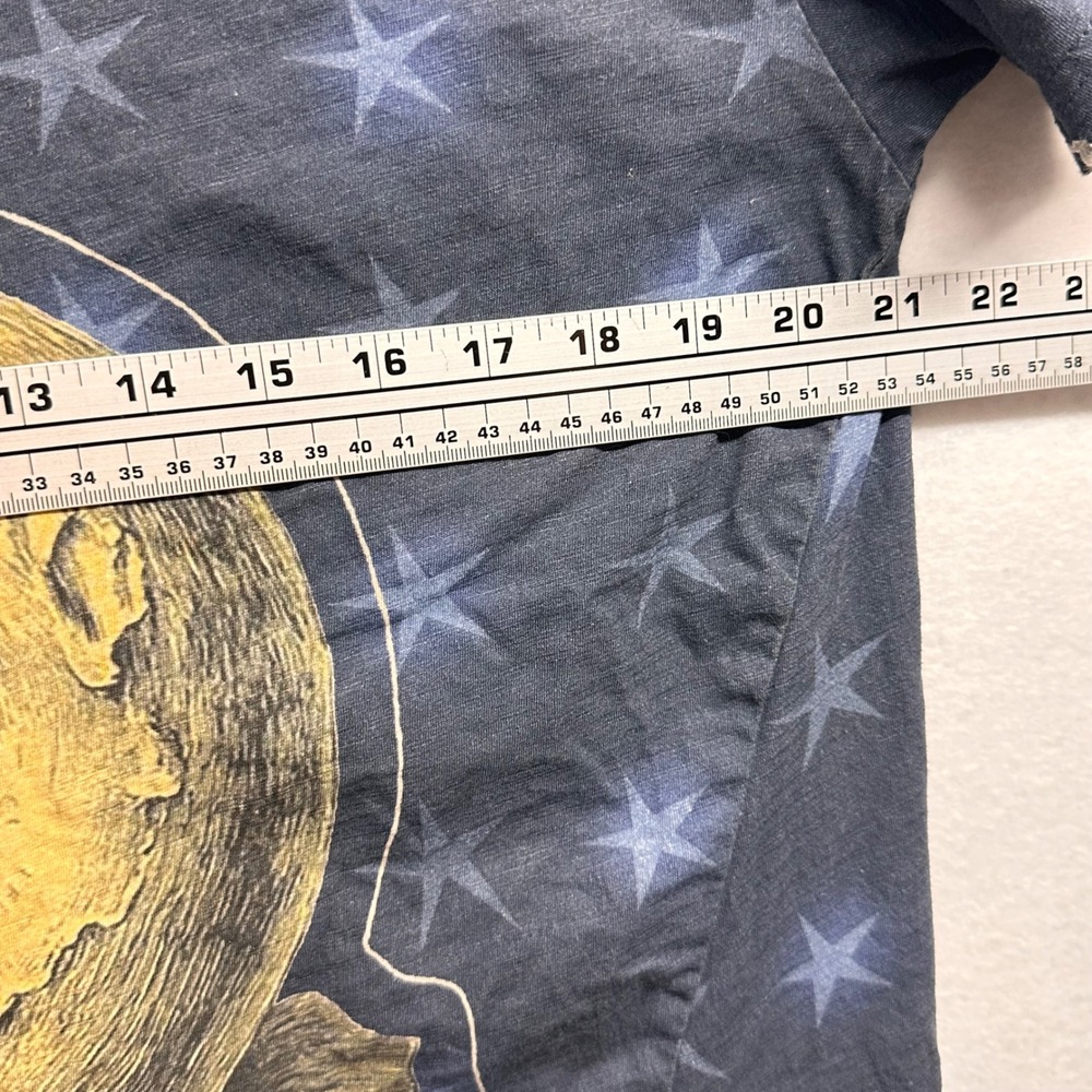 Jaded Gypsy Moon Dance Tee Women S/M Moon Wander Blue Star Clown Graphic Shirt - Picture 7 of 9